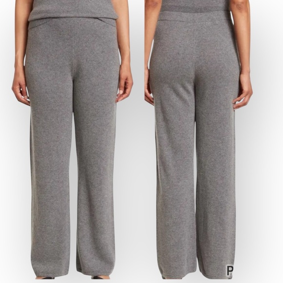St. John Grey Melange Wool Blend Lounge Pants Size XS NWT